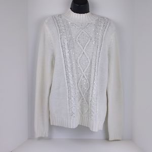 Studio Works Turtle Neck Knit Sweater Size L